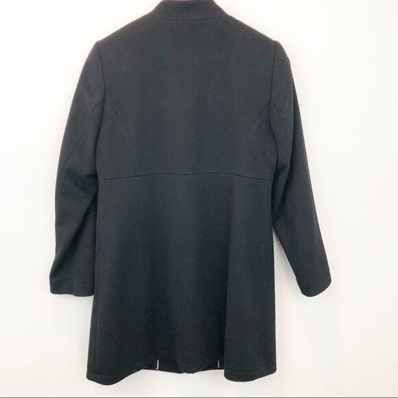 Tahari black wool fully lined zip up coat - Picture 2 of 6